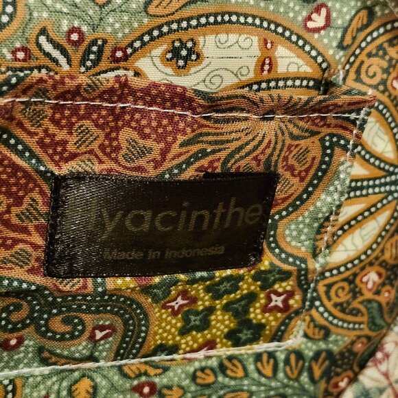 BOHO Structured Circle Straw Crossbody Bag with Seashell Patern Roundie HYACINTH - Picture 5 of 12